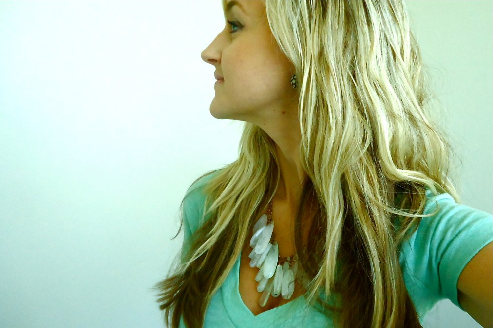 Minty Earrings and Beach Waves