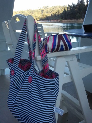 Fit To Print Reversible Tote and Go To Print Cosmetic Case