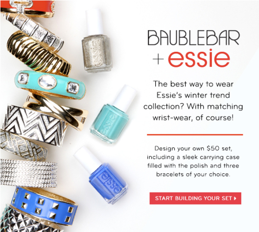 Bauble Bar and Essie 