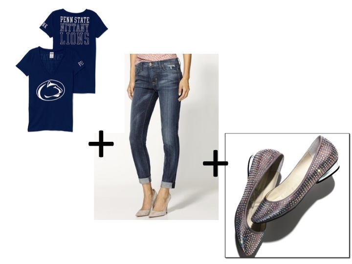 PSU look with the mark. Glam and Go flats