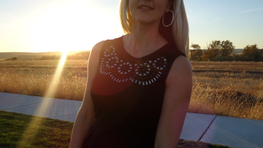 Perfect Details on the mark. Exotic Edge Dress