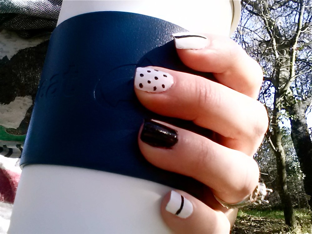 Black and White Nails