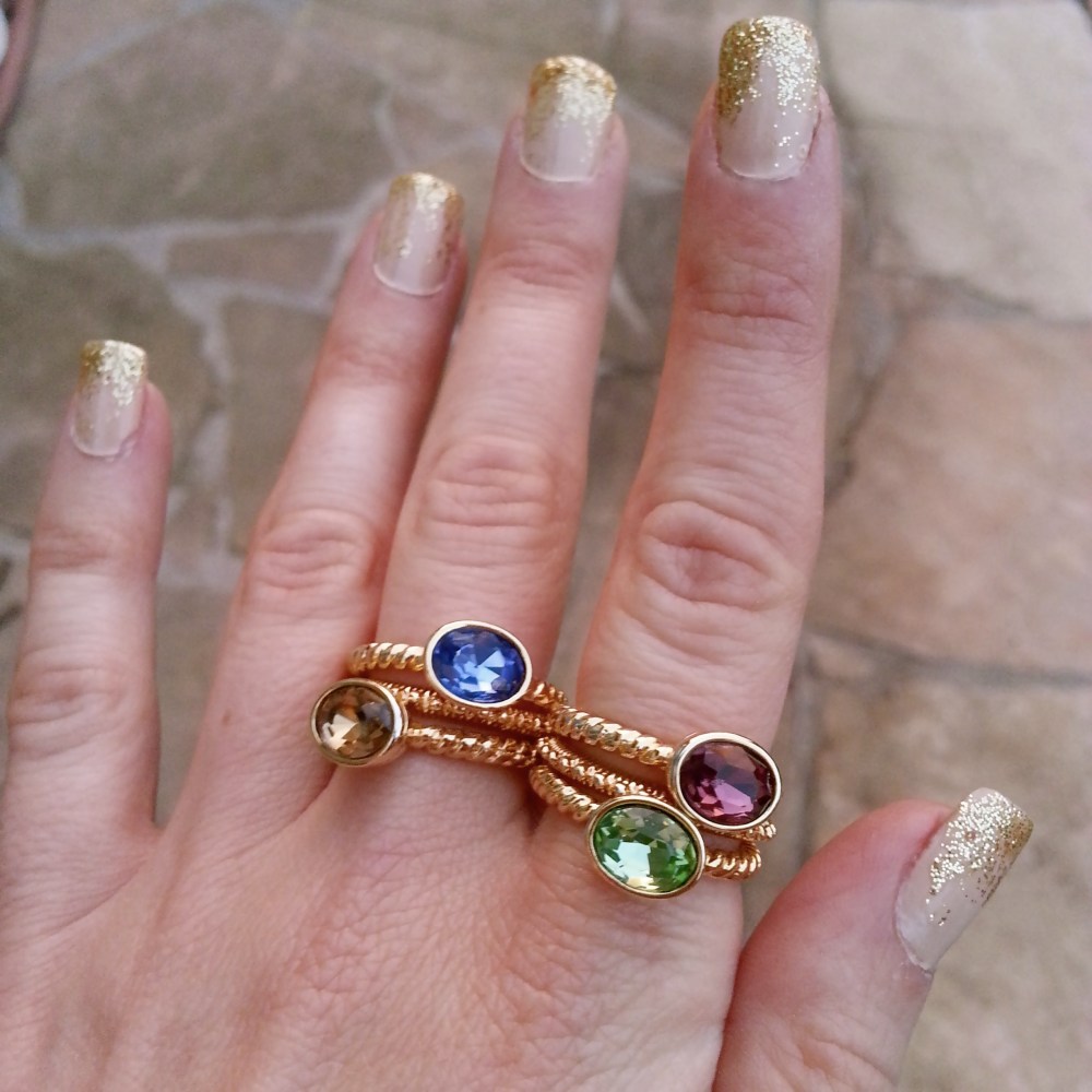 Zoya Cho + Julep Oscar + mark. Stack and Style Rings