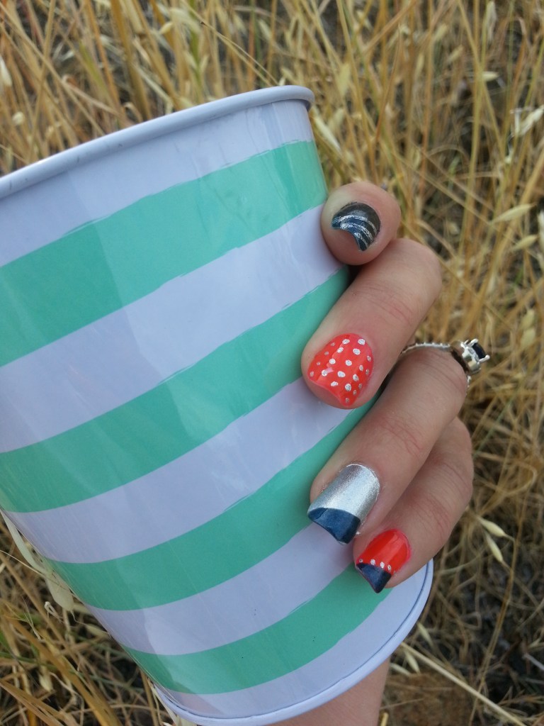 Nautical Themed Mani