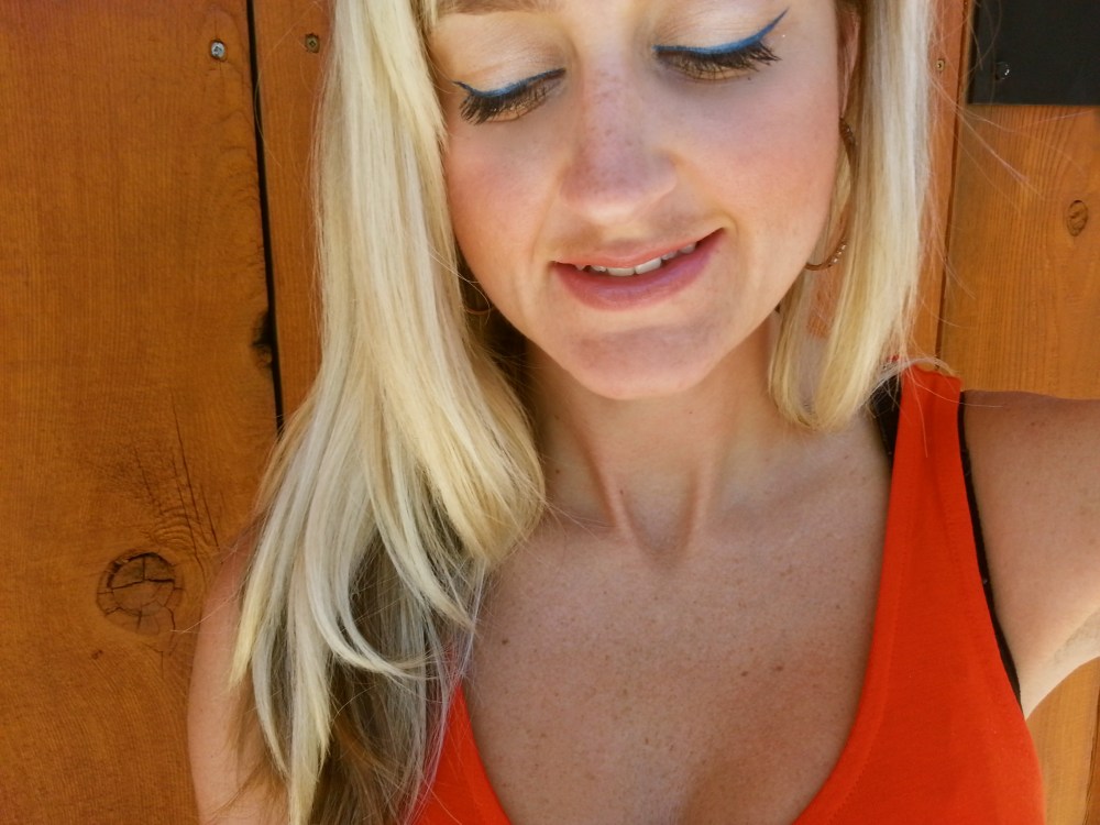 mark. On The Edge Liner in Blue Chrome