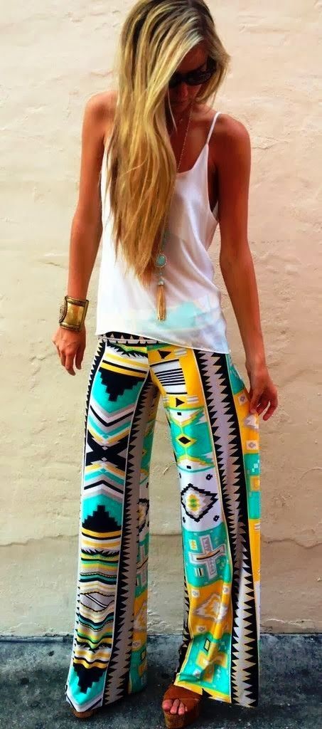 Aztec Plazo Pants