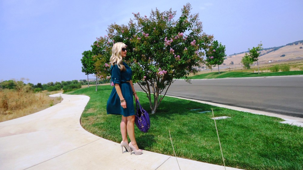 mark. Everything Goes Shirtdress blowing in the summer breeze!