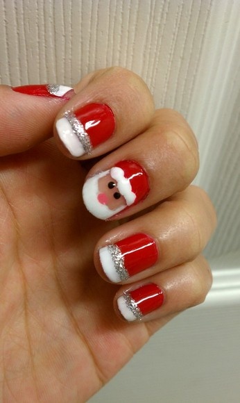Santa Nail Art