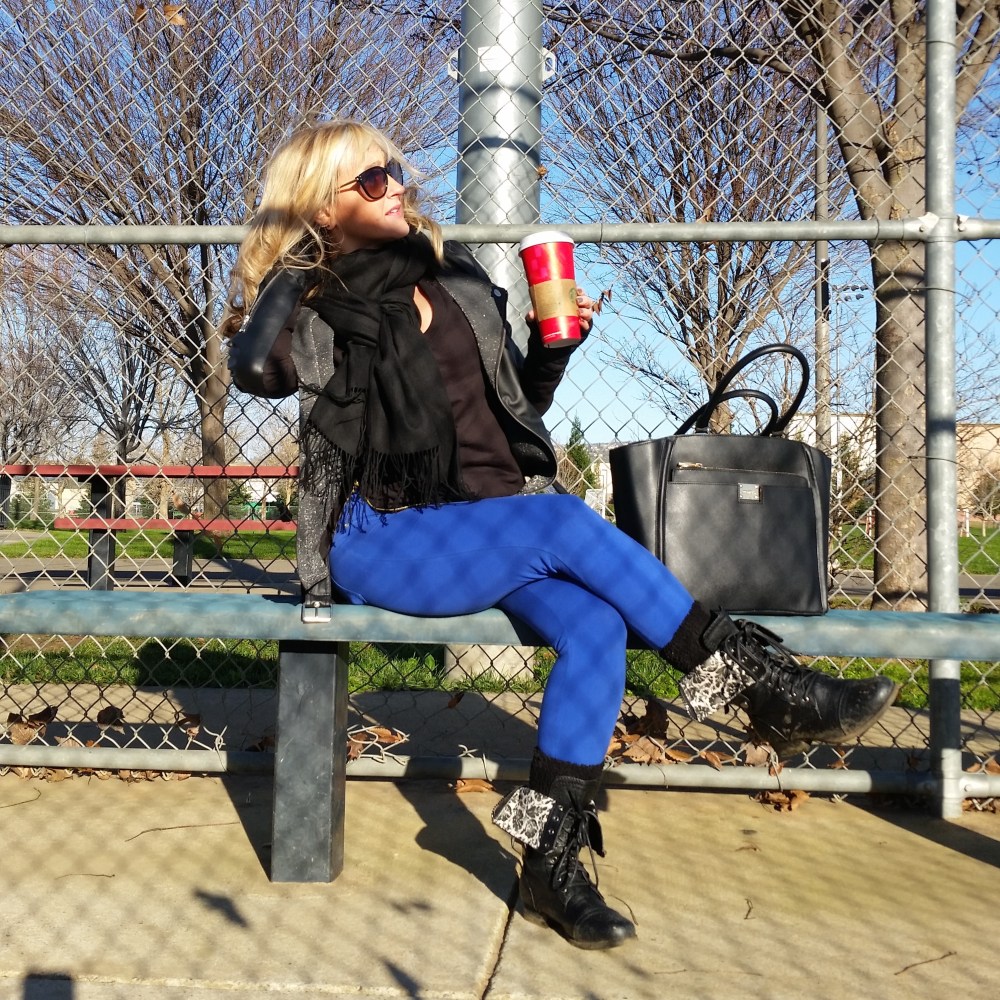 Blustery Day with mark. Style On The Run Tote