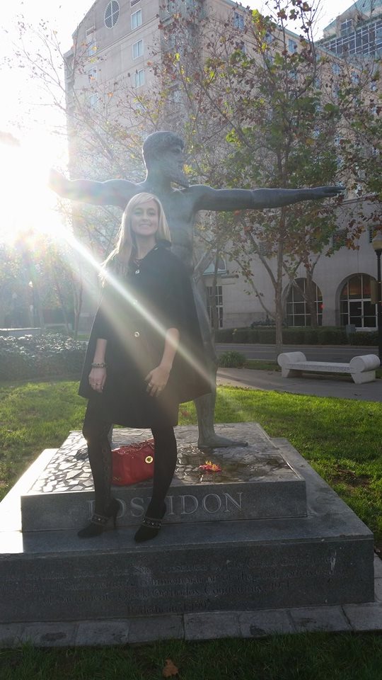 Wearing the Close Ranks Cape with Poseidon