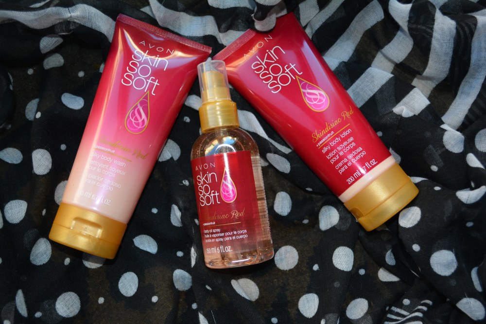 Avon Skin So Soft Skintastic Red