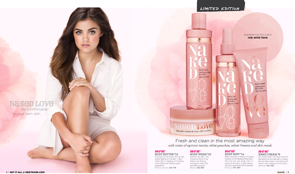 Lucy Hale for mark. Naked Love