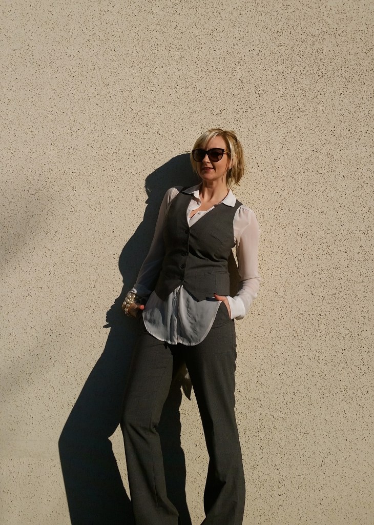 Plaid Pant Suit For Work