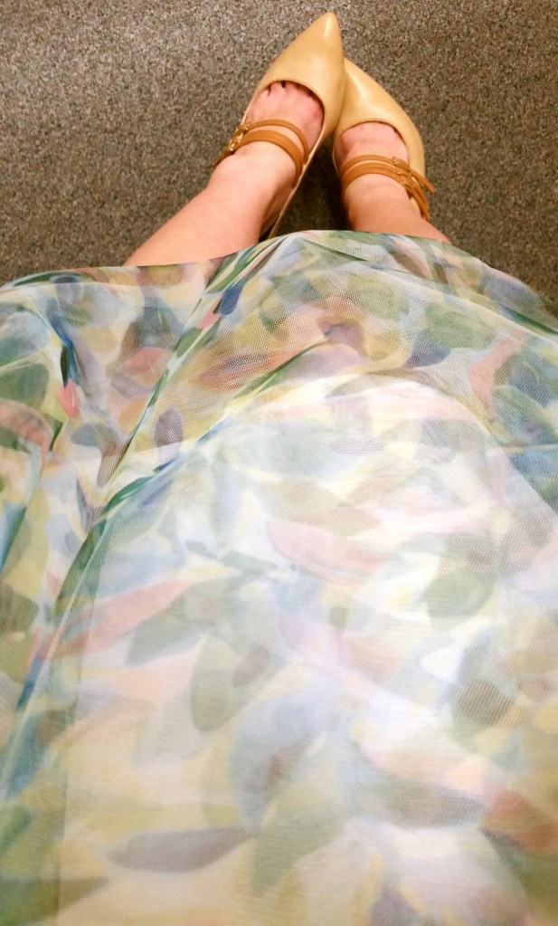 LC Lauren Conrad Tulle Skirt and Foil Graphic Tee