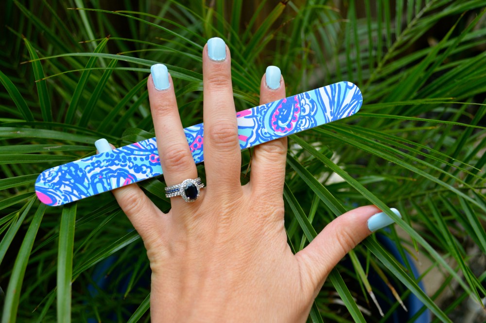 Mani Monday in Essie Borrowed and Blue