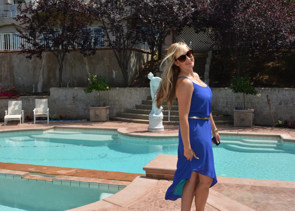 Flowy Shape With The mark. New Angled Slip Dress