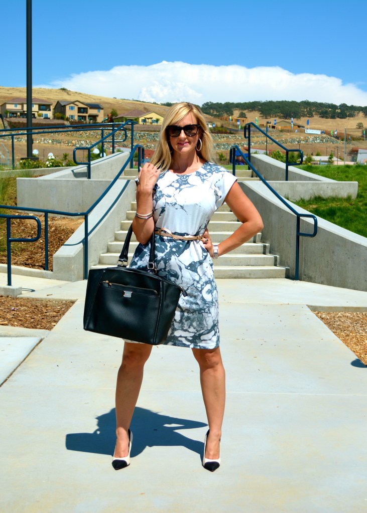 #marble trend with mark. Soft T Dress