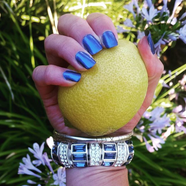 Metallic Summer Blue