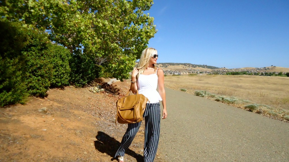 Happy Labor Day With Nautical Striped Pants