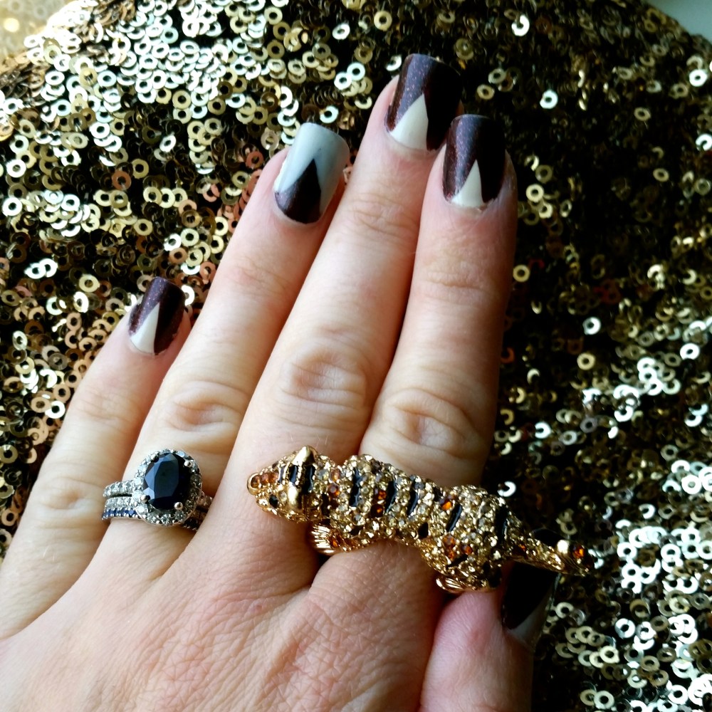 Easy Holiday Nail Art with mark. Nailed It Duo in Eggnog and Sugarplum