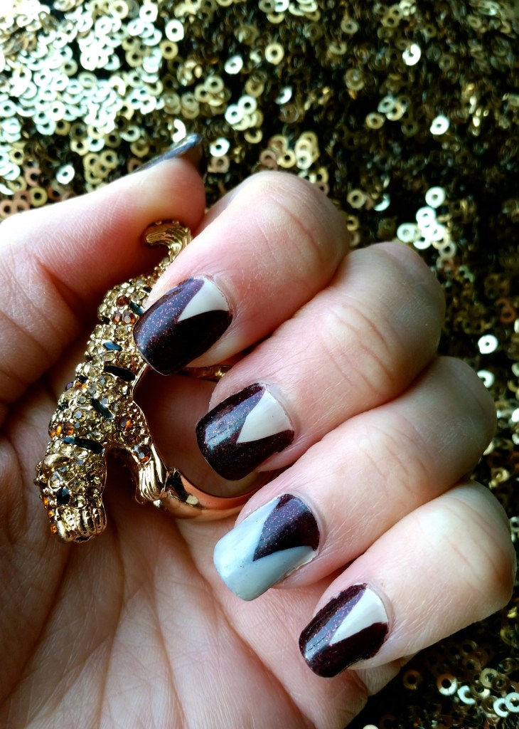 Easy Holiday Nail Art with mark. Nailed It Duo in Eggnog and Sugarplum