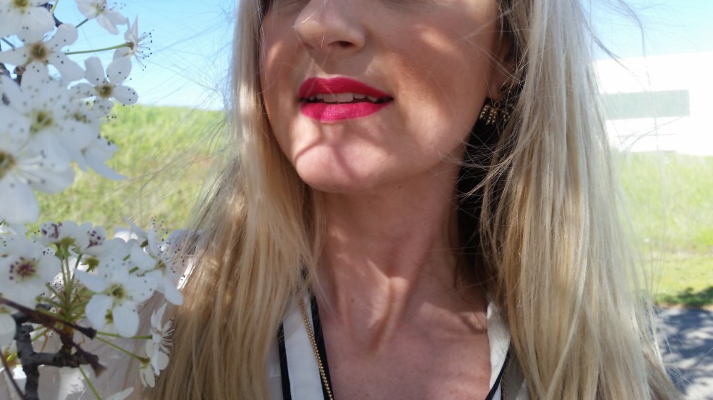 For Lips:  Avon Perfectly Matte in Ravishing Rose