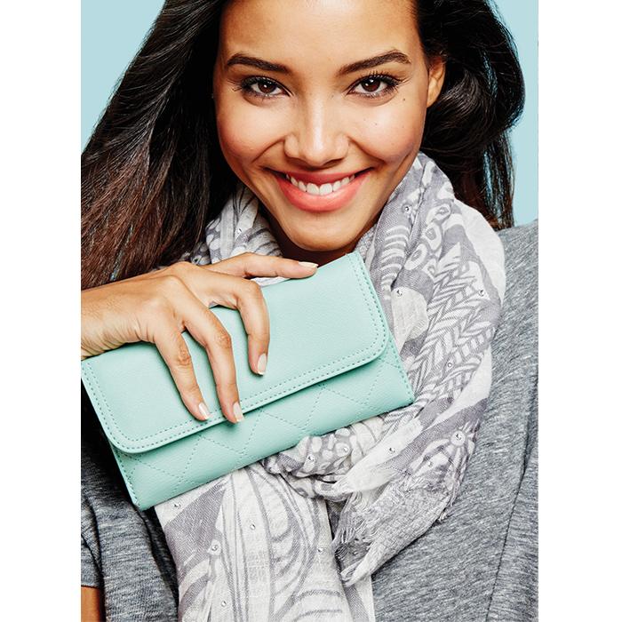 mark. Subtle Sparkle Scarf and In The Money Wearable Wallet