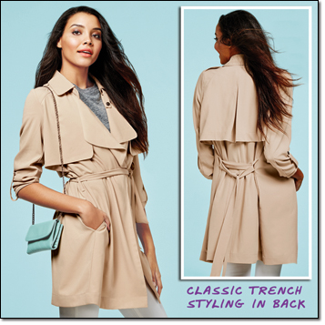 mark. Soft Touch Trench