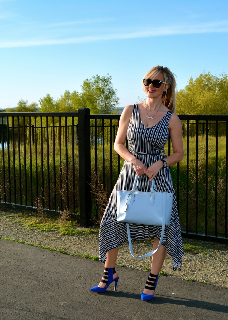 Graphic In Black and White and Blue