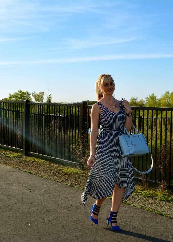 Asymmetrical Midi Dress For Spring