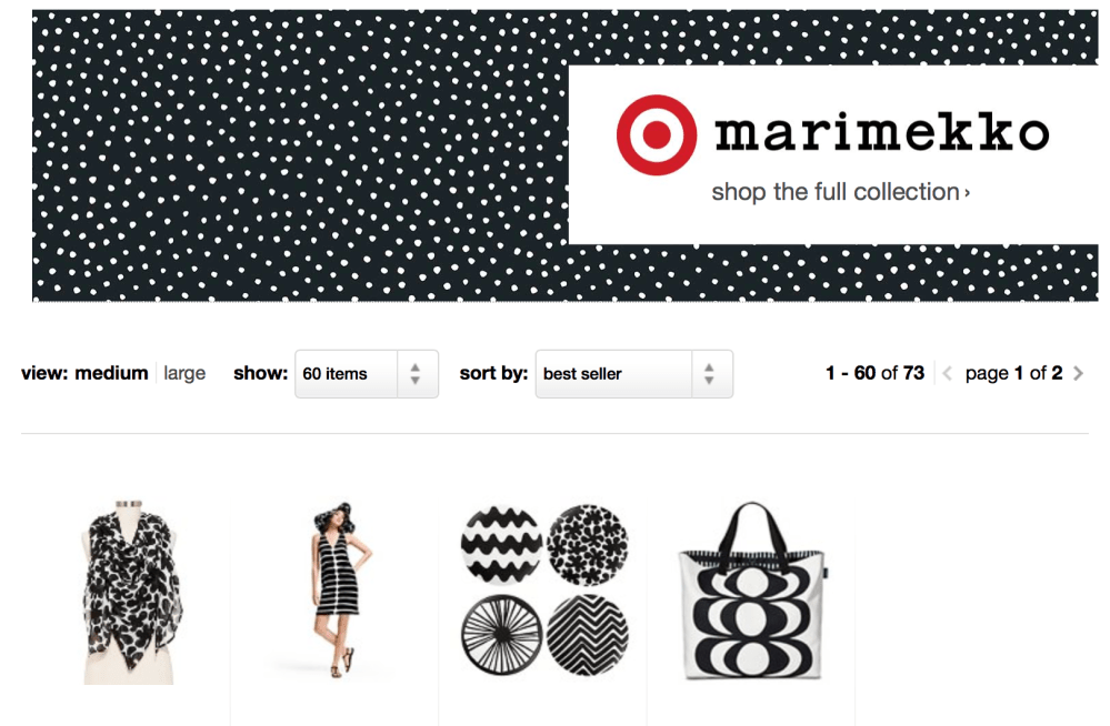 B&W from Marimekko For Target