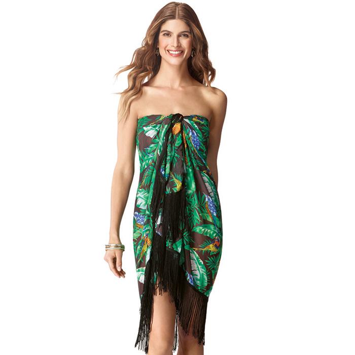 Avon Multi-Way Printed Sarong Tied As A Dress