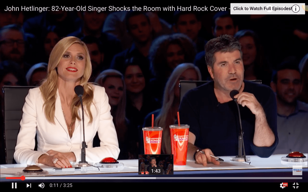 Heidi Klum In Clean White on AGT