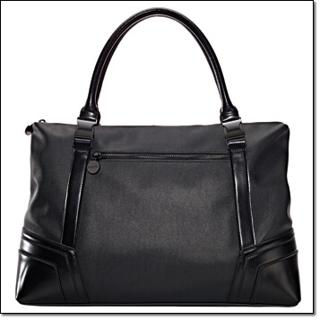 mark. buckled in tote