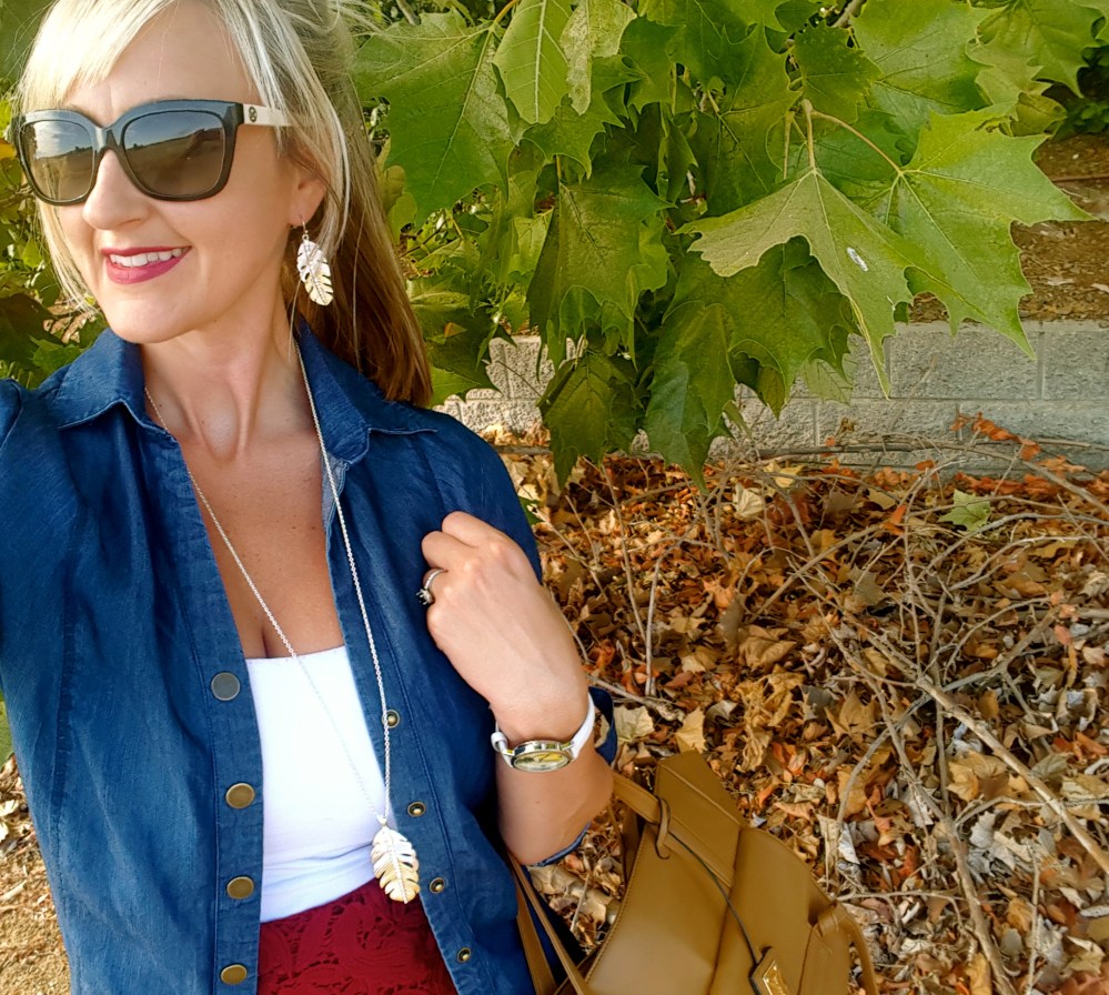 Avon Bravo Jewelry Collection and Avon Perfectly Matte Lipstick in Wild Cherry