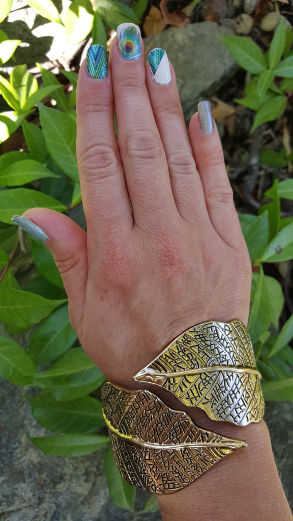 Featuring Jamberry Wraps Razzle Dazzle and Shake Your Tail Feather