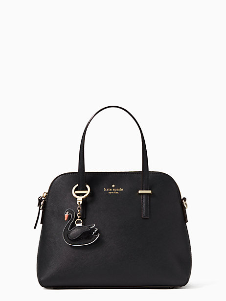 Kate Spade Reversible Black/White Swan Charm