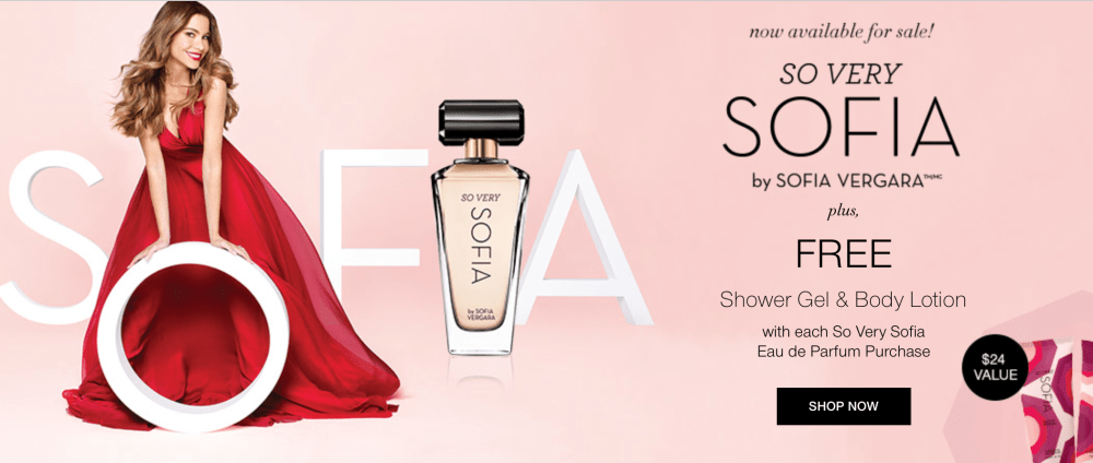 Free Gift With So Very Sophia Perfume Purchase!