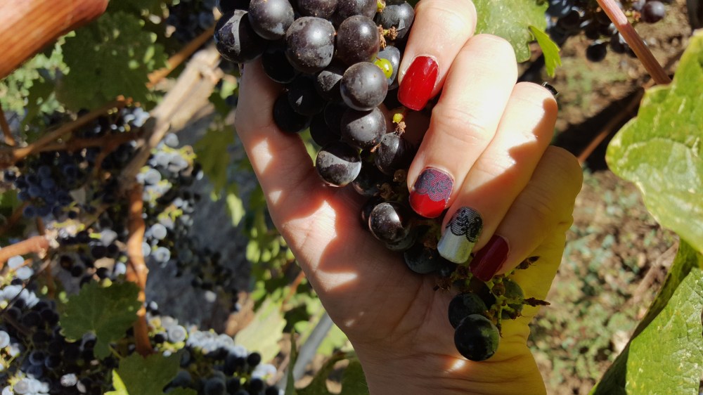 Anniversary Mani: Deep Red and Lace