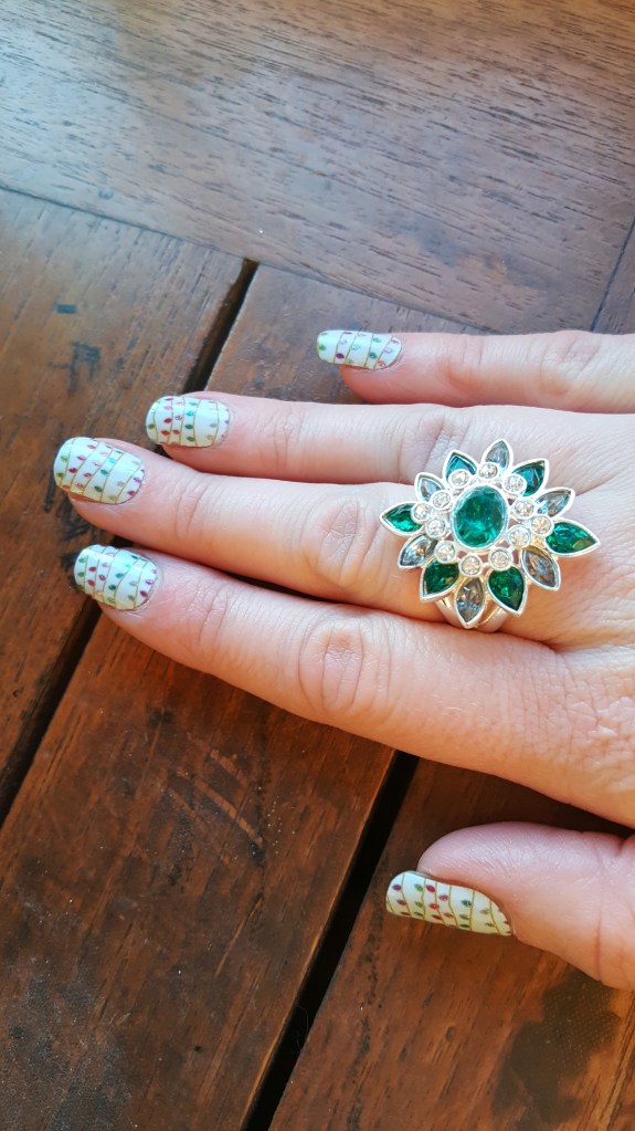 Christmas Mani: Jamberry Light It Up