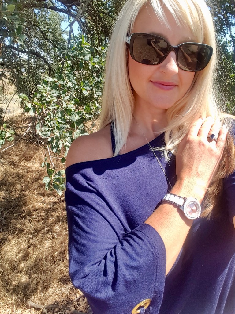 Worn Off The Shoulder With Nautical Accessories