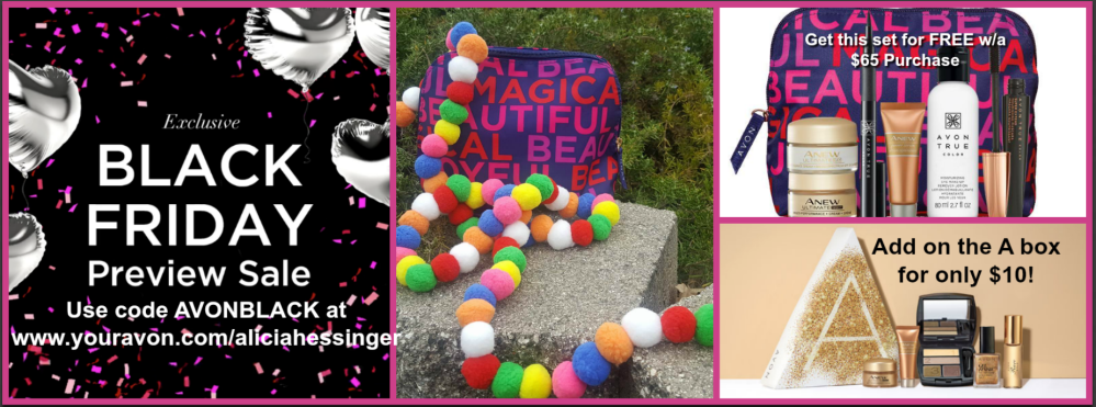 Use Promo Code AVONBLACK at www.youravon.com/aliciahessinger