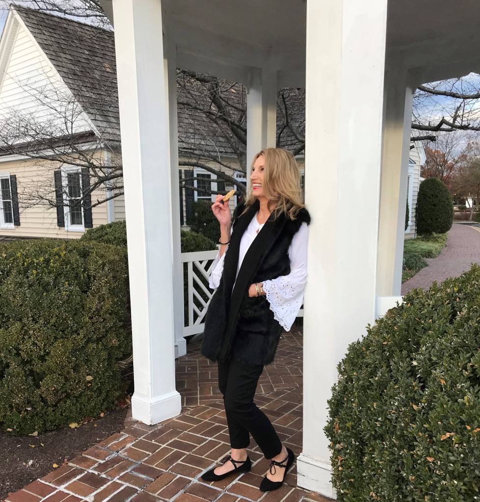 Party Perfect Avon Faux Fur and Suede Vest