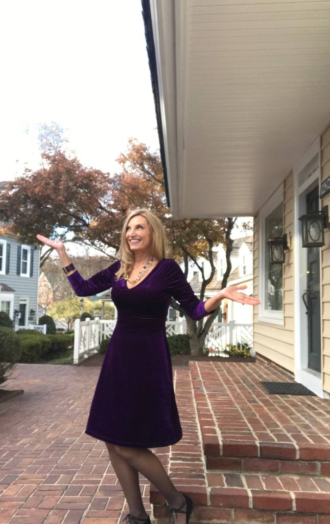 Avon Velvet Fit and Flare Dress